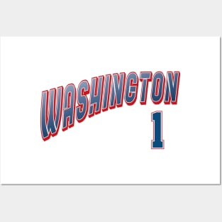 Retro Washington Number 1 Posters and Art